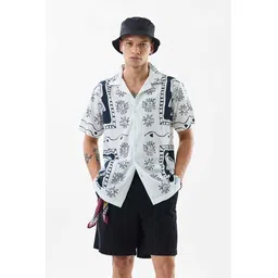Snitch Men Relaxed Boxy Printed Casual Shirt-picture-26