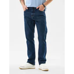 Snitch Men Relaxed Fit Mid-Rise Light Fade Clean Look Stretchable Jeans-picture-24