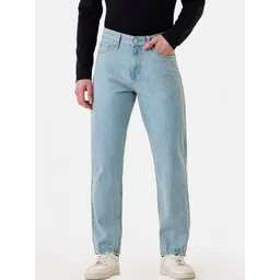 Snitch Men Relaxed Fit Mid-Rise Light Fade Cuffed Hem Jeans-picture-41