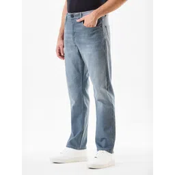 Snitch Men Relaxed Fit Mid-Rise Light Fade Stretchable Jeans image 1