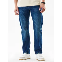 Snitch Men Ripped Relaxed Fit Mid-Rise Light Fade Stretchable Jeans-picture-22