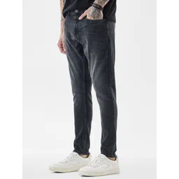 Snitch Men Skinny Fit Mid-Rise Low Distress Light Fade Stretchable Jeans-picture-30