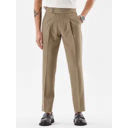 Snitch Men Slim Fit High-Rise Pleated Trousers-picture-36