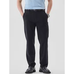 Snitch Men Slim Fit Mid-Rise Formal Trousers-picture-10