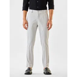 Snitch Men Slim Fit Mid-Rise Formal Trousers image 4