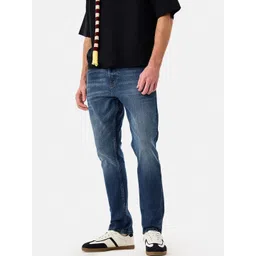 Snitch Men Slim Fit Mid-Rise Light Fade Stretchable Jeans-picture-24