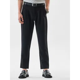 Snitch Men Slim Fit Pleated Stretch Formal Trouser-picture-58