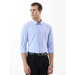 Snitch Men Slim Fit Solid Button-Down Collar Cotton Formal Shirt-picture-39