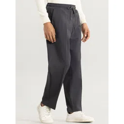 Snitch Men Smart Loose Fit Pleated Chinos Trousers-picture-36