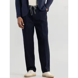 Snitch Men Smart Loose Fit Trousers-picture-31