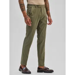Snitch Men Smart Slim Fit Chinos Trousers-picture-35