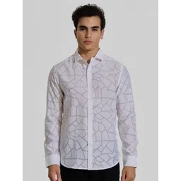 Snitch Men Smart Slim Fit Opaque Casual Shirt-picture-10