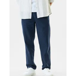 Snitch Men Solid Textured Trousers-picture-20