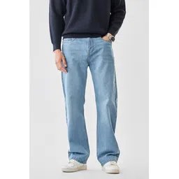 snitch Men Straight Fit Mid Rise Light Blue Jeans-picture-11