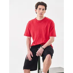 Snitch Oversized Drop-Shoulder Sleeves Pure Cotton T-Shirt-picture-20