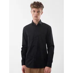 Snitch Slim Fit Embellished Pure Cotton Casual Shirt-picture-28