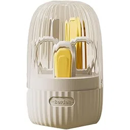 Snoogles New Born Baby Essential 4-in-1 Nail Grooming Kit (0+ Years) | Baby Manicure Set with Nail Cutter, Scissors, Nail File & Tweezers | Safe & Gentle Nail Care Kit for Infants – Beige-picture-11