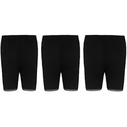 snowball Stylish Lace Cycling Shorts/Safety/Slip/Yoga Shorts for Women/Girls/Kids Combo Pack Age 2-15 Years S M L 2XL 3XL 4XL Size-picture-40