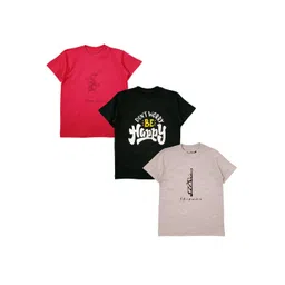 SNOWFLAKES Kids 3 Printed Pure Cotton Applique T-shirt-picture-50