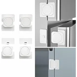 SNOWIE SOFT® 4Pcs Baby Proofing Cabinet Locks Safety Locks for Drawer Child-Proof Drawer Lock Anti-Pinch Self Adhesive Furniture Lock for, Cabinet Door Baby Safety Products for Home-picture-30