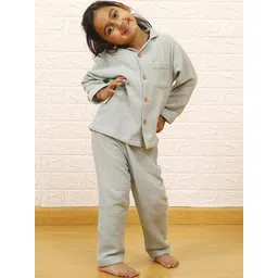 Snuggly Spaces Kids-Unisex Green Nightdress-picture-24