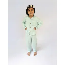Snuggly Spaces Kids-Unisex Green Nightdress-picture-27