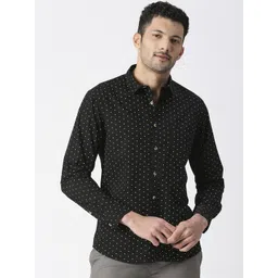SNX Men Tailored Fit Opaque Printed Casual Shirt-picture-42
