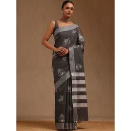 Soch Abstract Embroidered Chanderi Saree-picture-33