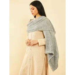 Soch Abstract Woven Design Acrylic Shawl image 4