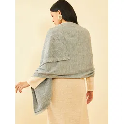 Soch Abstract Woven Design Acrylic Shawl image 3