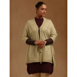 Soch Beige Acrylic Knitted Shawl-picture-25