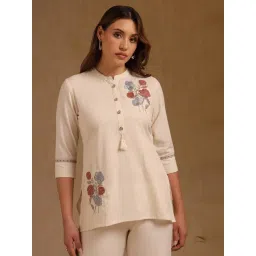 Soch Beige Cotton Flex Embroidered Top-picture-12