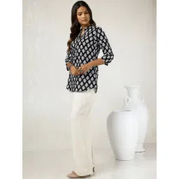 Soch Black & White Cotton Printed Tunic image 4