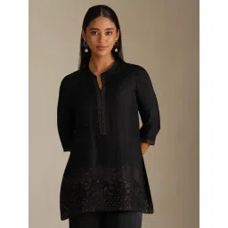Soch Black Viscose Blend Embellished Top-picture-27