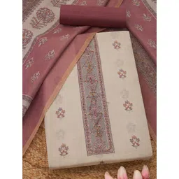 Soch Embellished Pure Cotton Unstitched Dress Material-picture-30