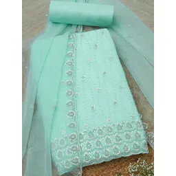 Soch Embellished Silk Chiffon Unstitched Dress Material-picture-33