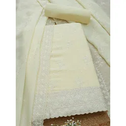 Soch Embroidered Organza Unstitched Dress Material-picture-20