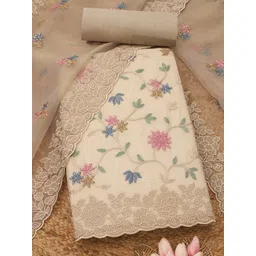 Soch Embroidered Organza Unstitched Dress Material-picture-16