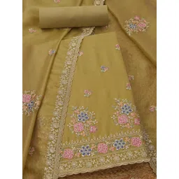 Soch Embroidered Organza Unstitched Dress Material-picture-22