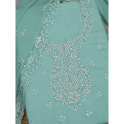 Soch Embroidered Organza Unstitched Dress Material image 2