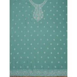 Soch Embroidered Organza Unstitched Dress Material image 4