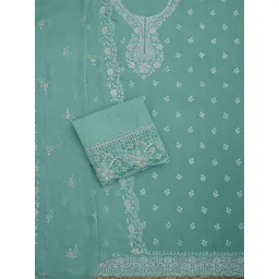 Soch Embroidered Organza Unstitched Dress Material image 3