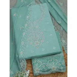 Soch Embroidered Organza Unstitched Dress Material image 1