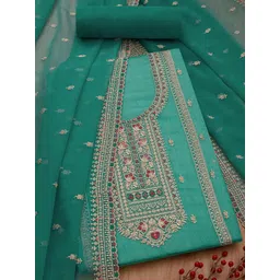 Soch Embroidered Silk Chiffon Unstitched Dress Material-picture-12