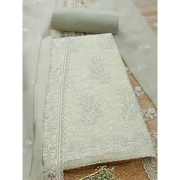 Soch Embroidered Silk Chiffon Unstitched Dress Material-picture-13