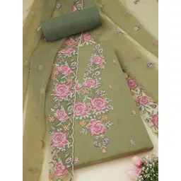 Soch Embroidered Silk Chiffon Unstitched Dress Material-picture-15