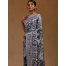 Soch Ethnic Motifs Art Silk Handloom Saree-picture-28