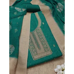 Soch Ethnic Motifs Printed Beads And Stones Embroidered Unstitched Dress Material-picture-37