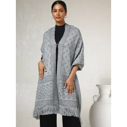 Soch Ethnic Motifs Woven Design Acrylic Shawl-picture-17