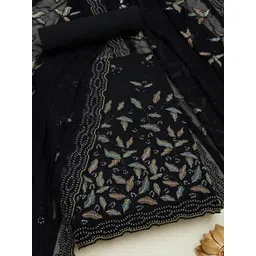 Soch Floral Embroidered Organza Unstitched Dress Material-picture-33
